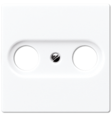 Крышка для TV-FM-розеток, фиксация винтом; дюропласт; белый; A500  A561PLTVWW  Jung