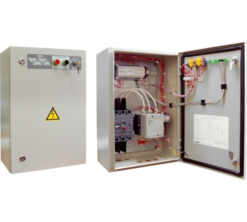 Шкаф контрольно-пусковой для автоматического и ручного управления асинхронным двигателем с короткозамкнутым ротором до 10 кВт  ШКП-10 (IP54)  Болид