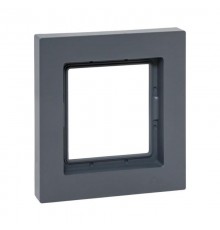 1 - местная рамка, IP44, графит, пластик Эпика  UP1-FPG-01-44 EKF