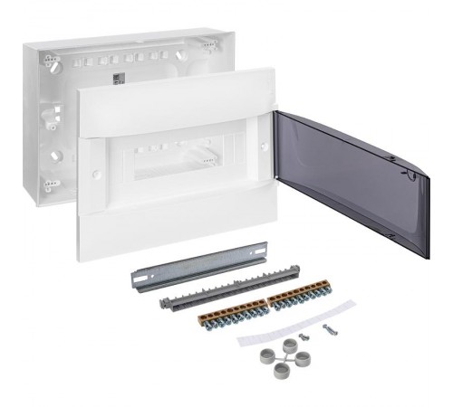 Practibox S Пластиковый щиток Навесной 1X12 Дымчатая дверь  135611  Legrand