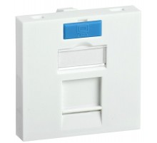 Вставка 45х45мм для 1 мод. Keystone Jack с маркером  CS6-12M  ITK