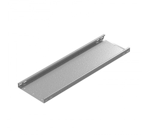 Промышленный лоток кабельный неперфорированный 200х35х3000, толщ. 2,0 мм, гор. цинк, 312230  ПЛКН-200х35х3000-2,0-ГЦ   Ostec