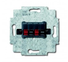 Розетка для громкоговор.,4-р.,чёрный  0230-0-0404   2CKA000230A0404  ABB