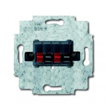 Розетка для громкоговор.,4-р.,чёрный  0230-0-0404   2CKA000230A0404  ABB