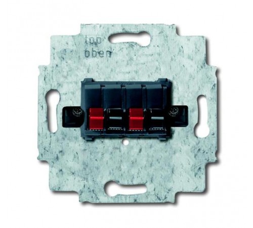 Розетка для громкоговор.,4-р.,чёрный  0230-0-0404   2CKA000230A0404  ABB