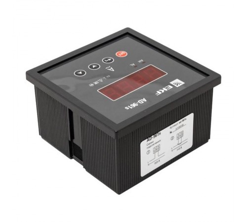 Амперметр AD-961s цифровой на панель 96x96 (квадратный вырез) однофазный в коротком корпусе PROxima  AD-961s  EKF