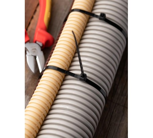 Хомут нейлоновый ЧЕРНЫЙ 4,8х450 (уп./100шт) EKF Simple  plc-cb-4.8x450  EKF