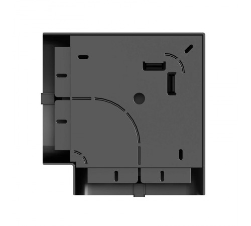 Угол плоский 110х50 мм, черный  01003A  DKC