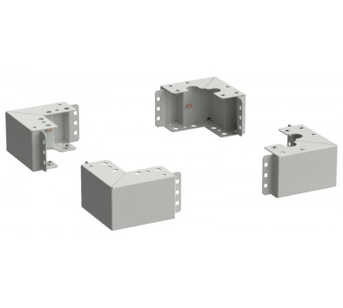 ITK LINEA S Уголок цоколя h=100мм сер. (4шт/компл)  LS-BC35-B0-01  ITK