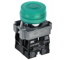 Кнопка LA167-BP35 d=22мм 1з+1р зеленая  BBT20-BP35-3-22-67-K06  IEK