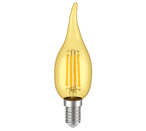 Лампа светодиодная LED CВ35 св.н/в зол. 7Вт 230В 2700К E14 серия 360°  LLF-CB35-7-230-30-E14-CLG  IEK