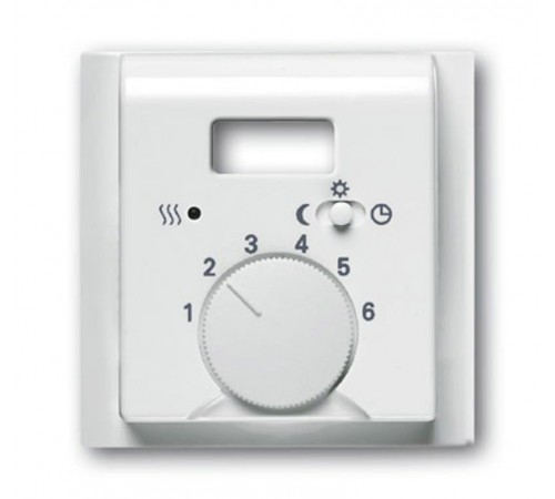 Плата центр. (накладка) для мех. терморегулятора (термостата) 1095 UTA, 1096 UTA, серия impuls, цвет альп. белый  1710-0-3733   2CKA001710A3733  AB