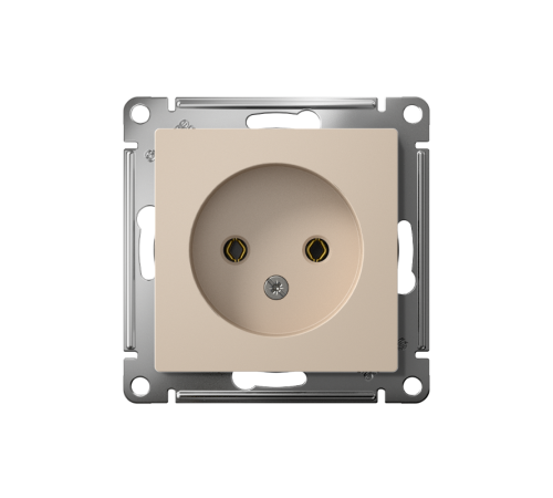 AtlasDesign Бежевый Кнопка нажимная сх.1, 10АХ, механизм  ATN000215  SE