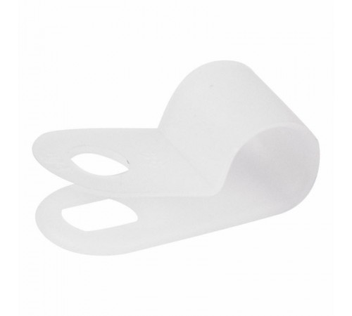 Кабельная скоба под винт 6 мм, белая, упаковка 50 шт.  07-4406  REXANT