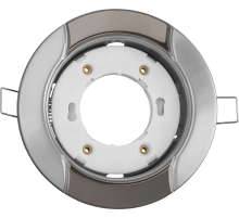 Светильник встраиваемый под лампу GX53 NGX 93 054 NGX-R8-004-GX53 (Волна серебро-черный хром)  93054  Navigator