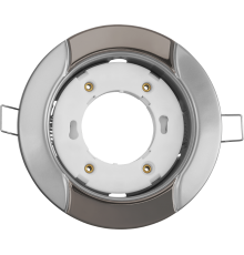 Светильник встраиваемый под лампу GX53 NGX 93 054 NGX-R8-004-GX53 (Волна серебро-черный хром)  93054  Navigator
