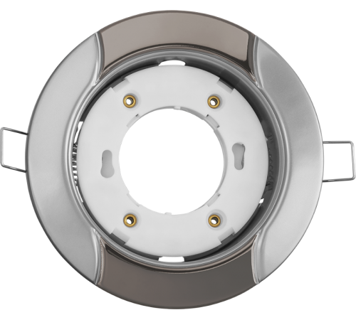 Светильник встраиваемый под лампу GX53 NGX 93 054 NGX-R8-004-GX53 (Волна серебро-черный хром)  93054  Navigator