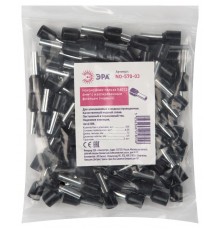 Аксессуары для клемм ЭРА NO-570-03 Наконечник-гильза Е6012 6мм2 с изолированным фланц  Б0041458  ЭРА