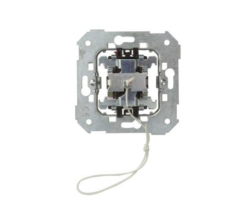 Simon 75 Механизм Выключатель 1-кл кнопочный со шнуром, 10А, 250В, безвинтовой, S82, S82N, S88, S82 Detail  75153-39  Simon