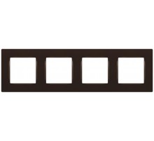 Рамка для розеток и выключателей  Серия 12 12-5204-13 на 4 поста, Классик, бронза  Б0067739  ЭРА