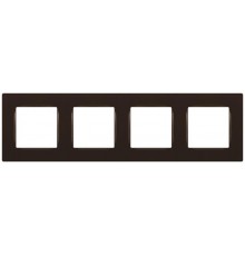 Рамка для розеток и выключателей  Серия 12 12-5204-13 на 4 поста, Классик, бронза  Б0067739  ЭРА