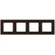 Рамка для розеток и выключателей  Серия 12 12-5204-13 на 4 поста, Классик, бронза  Б0067739  ЭРА