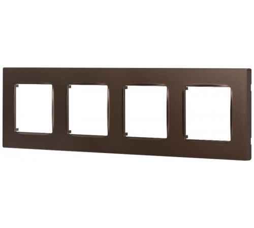 Рамка для розеток и выключателей  Серия 12 12-5204-13 на 4 поста, Классик, бронза  Б0067739  ЭРА