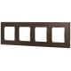 Рамка для розеток и выключателей  Серия 12 12-5204-13 на 4 поста, Классик, бронза  Б0067739  ЭРА