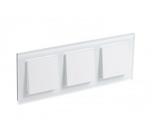 AtlasDesign Nature Белый Рамка 3-ая, стекло  ATN320103 SE