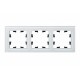 AtlasDesign Nature Белый Рамка 3-ая, стекло  ATN320103 SE
