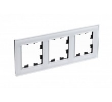 AtlasDesign Nature Белый Рамка 3-ая, стекло  ATN320103 SE