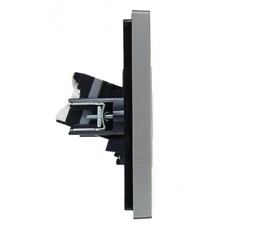 FORTE&PIANO Розетка комп. 2-ая RJ45 кат.5E FP533 сталь  FP-K20-1-K46  IEK