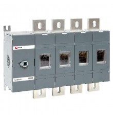 Рубильник 1000A 4P без рукоятки управления TwinBlock  tb-s-1000-4p  EKF
