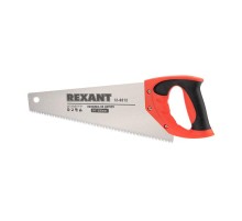 Ножовка по дереву "Зубец" 350 мм, 7-8 TPI, каленый зуб 2D, двухкомпонентная рукоятка  12-8212  REXANT