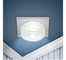 Светильник встраиваемый декоративный DK110 WH/CL MR16 GU5.3 белый прозрачный  Б0058411  ЭРА