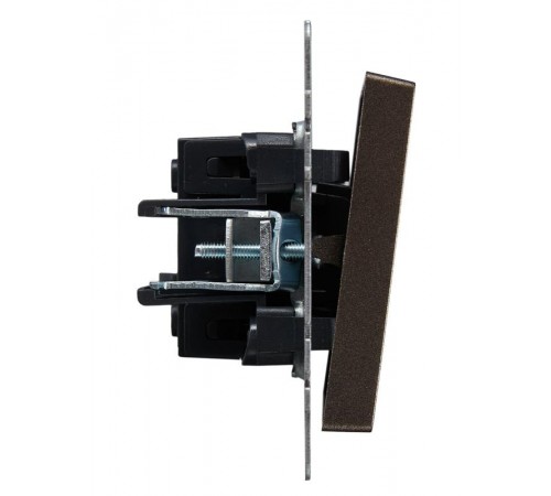 BRITE Выключатель 1-клавишный самовозвратн. 10А ВС10-1-4-БрТБ темная бронза  BR-V14-0-10-K45  IEK