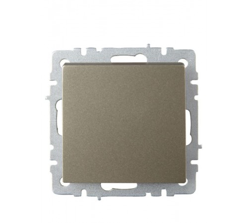 BRITE Выключатель 1-клавишный проходной 10А ВС10-1-6-БрШ шампань  BR-V12-0-10-K37  IEK