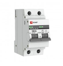 Выключатель нагрузки модульный ВН-125, 2P 100А EKF PROxima  SL125-2-100-pro  EKF (замена - S1252100)