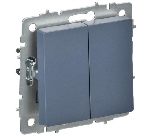 BRITE Выключатель 2-клавишный перекрестный 10А ВС10-2-3-БрМ маренго  BR-V23-0-10-K35  IEK