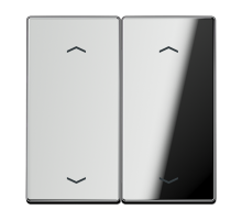Клавиша для KNX кнопки с символами "стрелки", 2 группы; металл; хром  GCR102P  Jung
