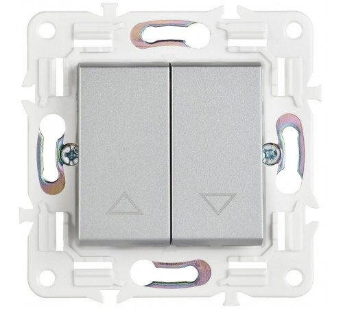 SKANDY Выключ. жалюзи 10А SK-V12S сереб.  SK-V15-0-10-K23  IEK