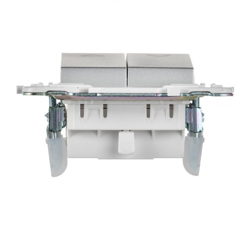 SKANDY Выключ. жалюзи 10А SK-V12S сереб.  SK-V15-0-10-K23  IEK