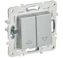 SKANDY Выключ. жалюзи 10А SK-V12S сереб.  SK-V15-0-10-K23  IEK