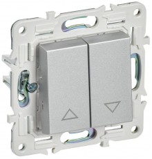 SKANDY Выключ. жалюзи 10А SK-V12S сереб.  SK-V15-0-10-K23  IEK