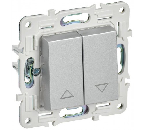 SKANDY Выключ. жалюзи 10А SK-V12S сереб.  SK-V15-0-10-K23  IEK