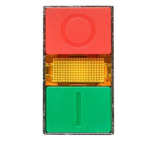 Кнопка  LAY5-BW8465 "I-O" прямоугольная 230В NO+NC EKF PROxima  pbn-bw8465  EKF