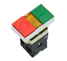 Кнопка  LAY5-BW8465 "I-O" прямоугольная 230В NO+NC EKF PROxima  pbn-bw8465  EKF