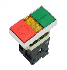 Кнопка  LAY5-BW8465 "I-O" прямоугольная 230В NO+NC EKF PROxima  pbn-bw8465  EKF