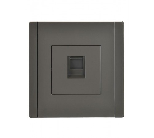 FORTE&PIANO Розетка комп. RJ45 кат.5E FP332 серый  FP-K10-1-K03  IEK