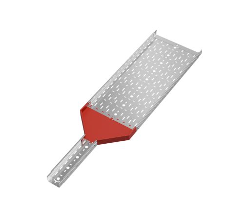 Переходник центральный 50х100-400 мм "ПЛЮС" HD  PDplus50-100-400-C HD   КМ-профиль